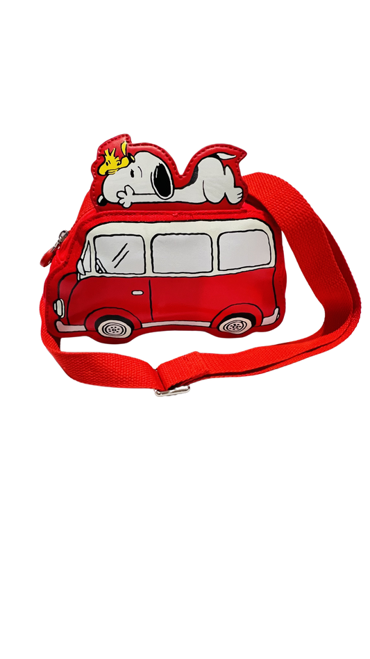 Kipling x Snoopy Van Bag in Restless Red